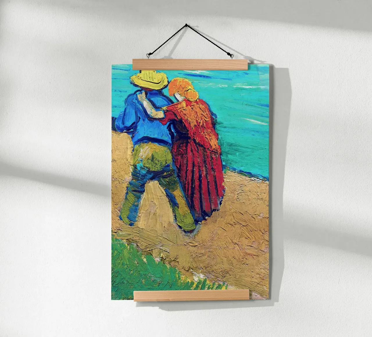 Una coppia di amanti, Arles poster con telaio in plastica da Christopher Soto