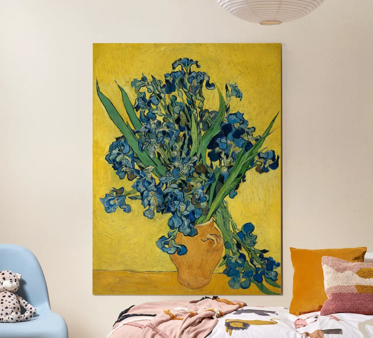 Iris, 1890 poster con telaio in legno da Christopher Soto