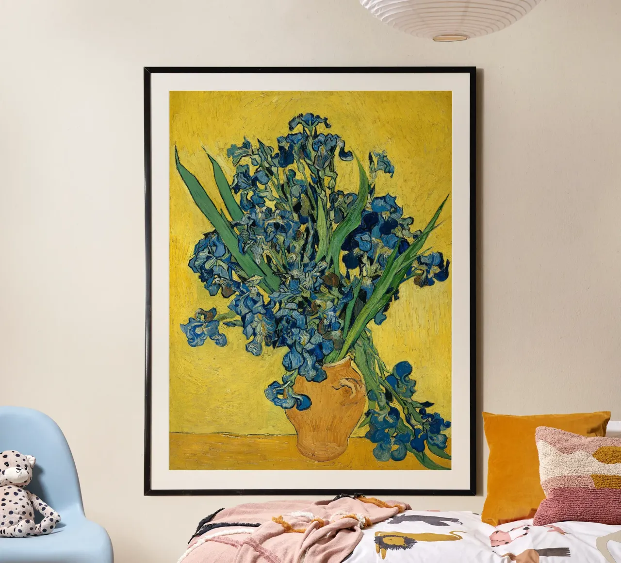 Iris, 1890 poster con telaio in legno da Christopher Soto