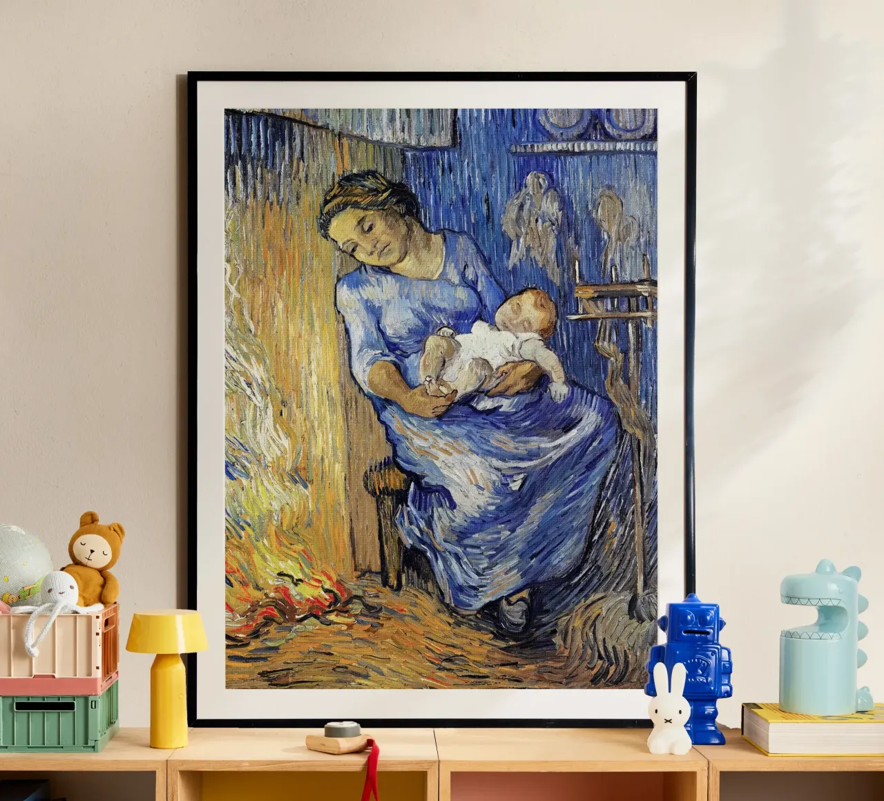 L'uomo è in mare, 1889 poster con telaio in legno da Christopher Soto