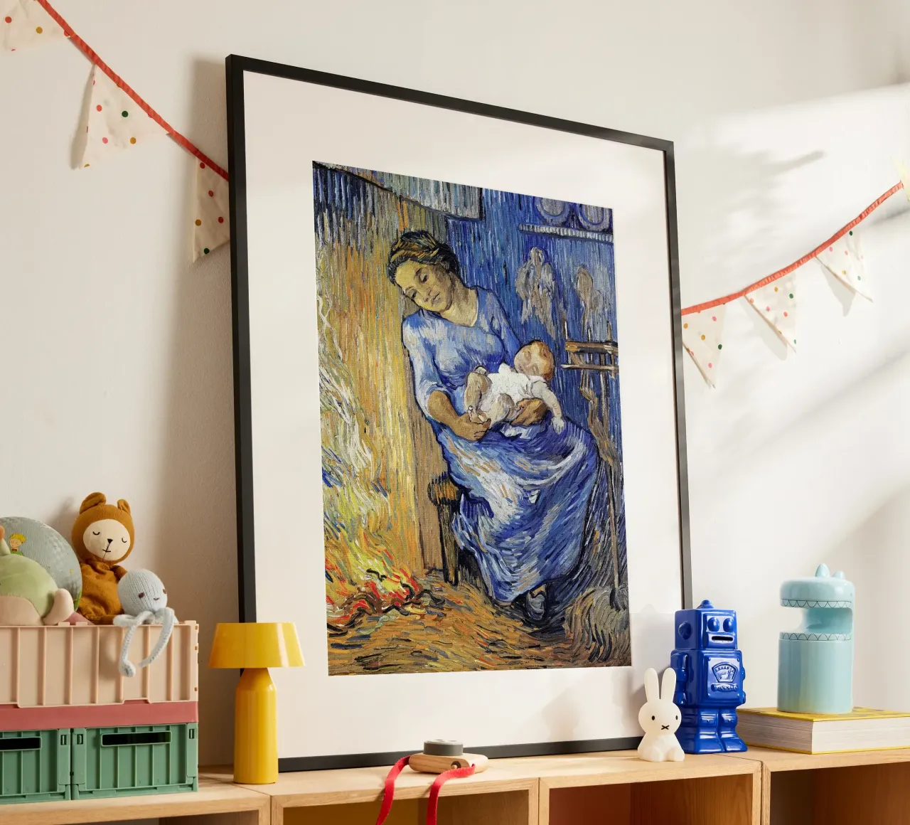 L'uomo è in mare, 1889 poster con telaio in legno da Christopher Soto