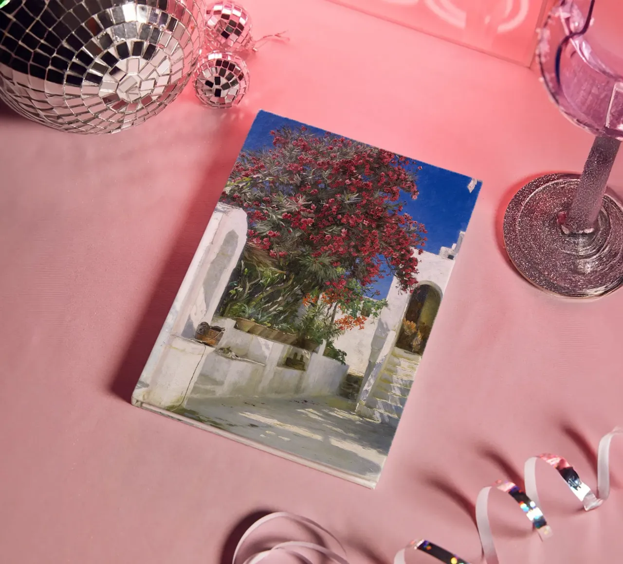 Oleanders in bloom notebook by Christopher Soto
