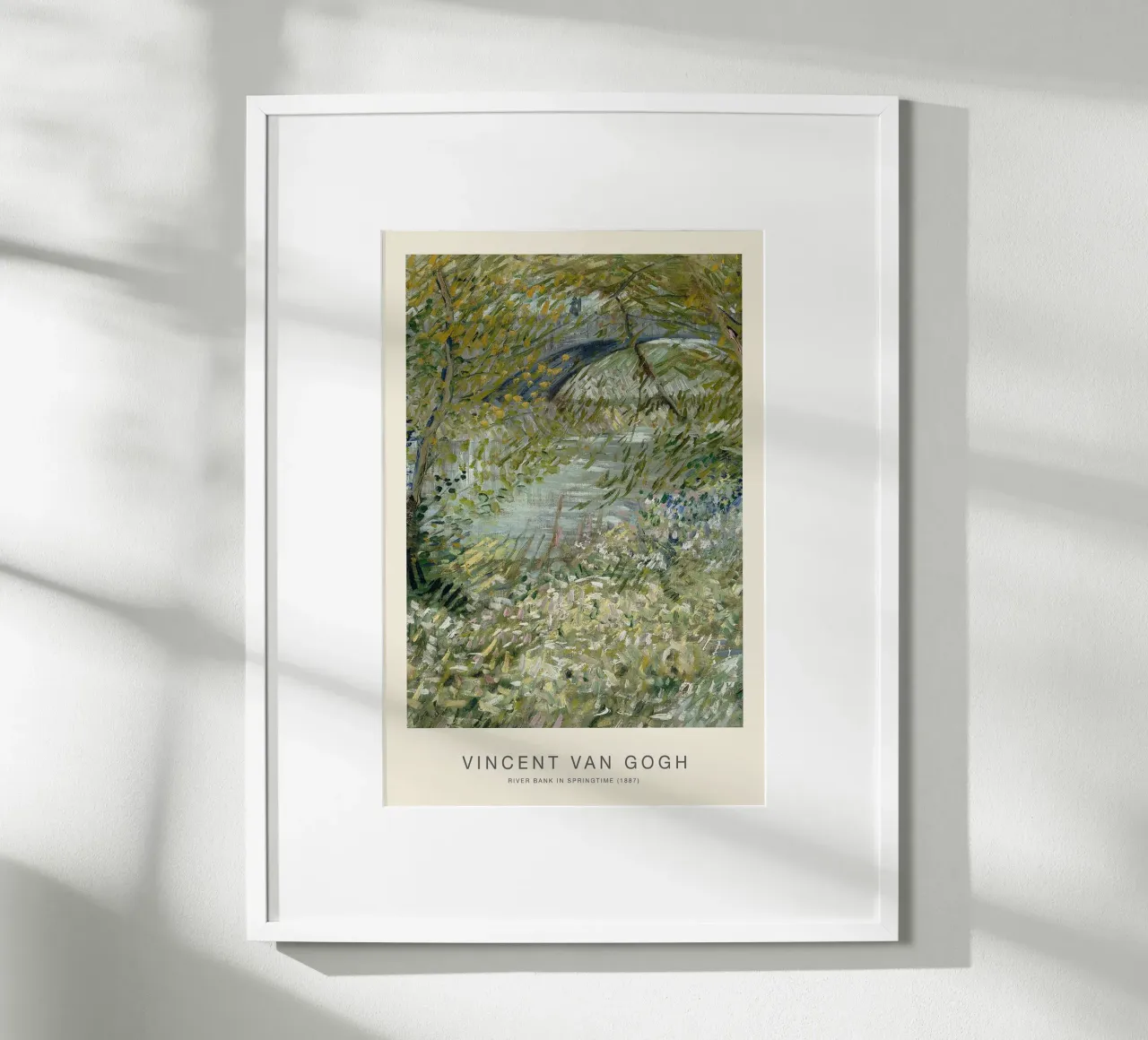 Riva del fiume in primavera, 1887 poster con telaio in alluminio da Christopher Soto