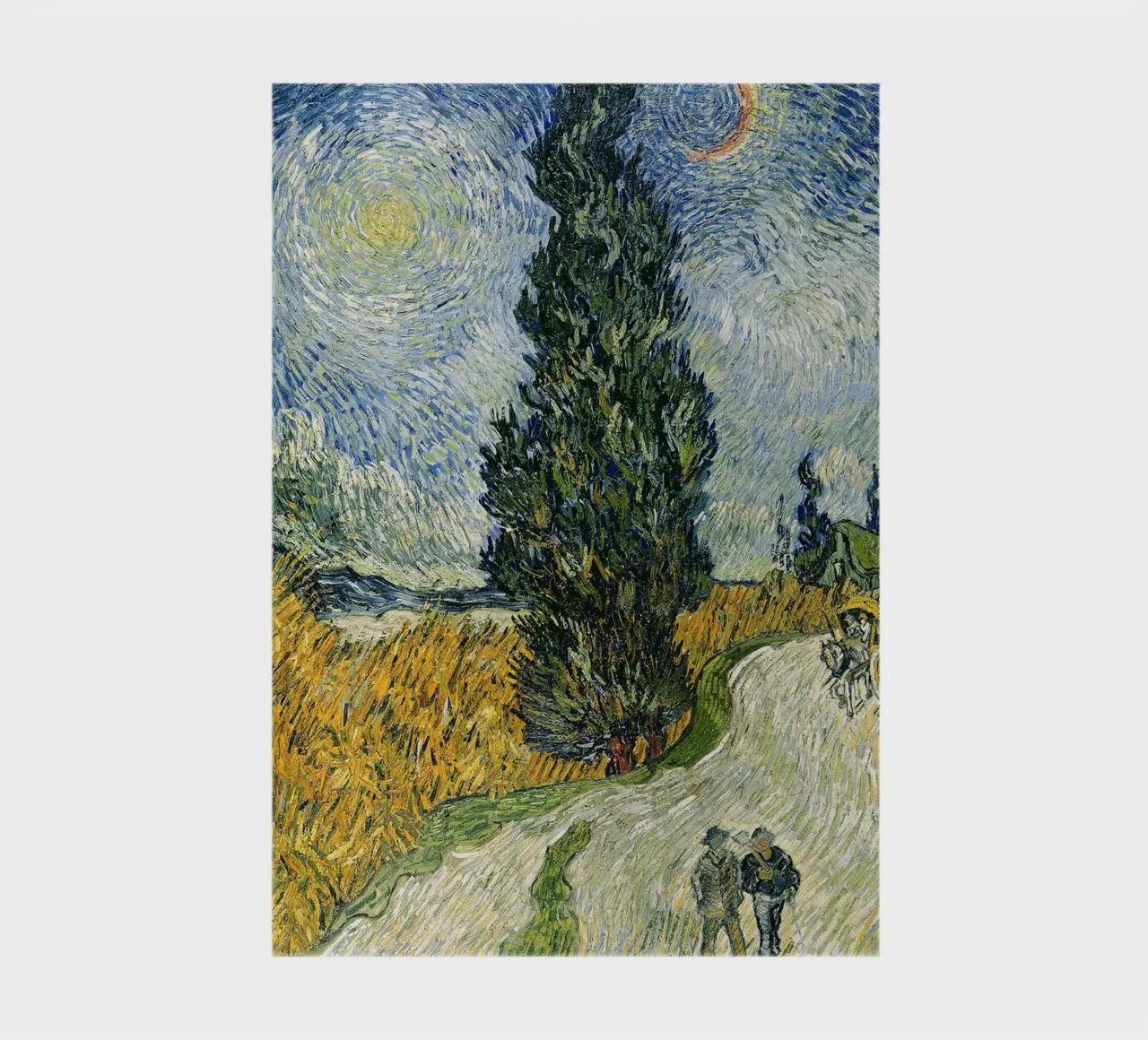 Road with Cypresses notebook by Christopher Soto