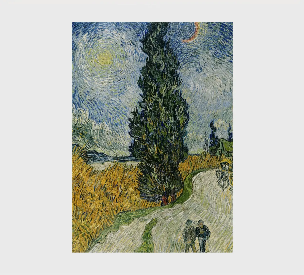 Road with Cypresses notebook by Christopher Soto