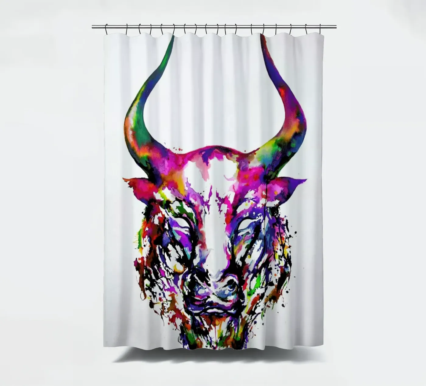 Philosopher shower curtain by Marc Allante