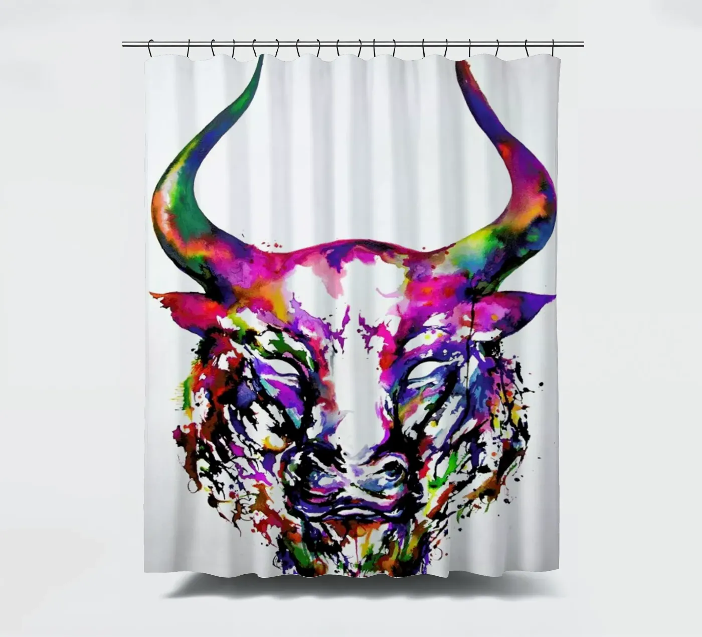 Philosopher shower curtain by Marc Allante