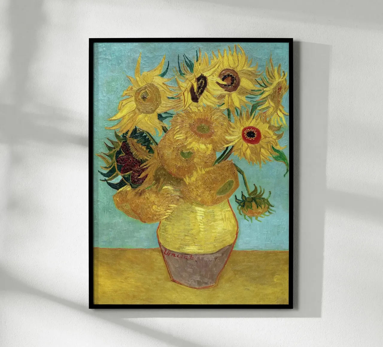 Girasoli poster con telaio in legno da Christopher Soto