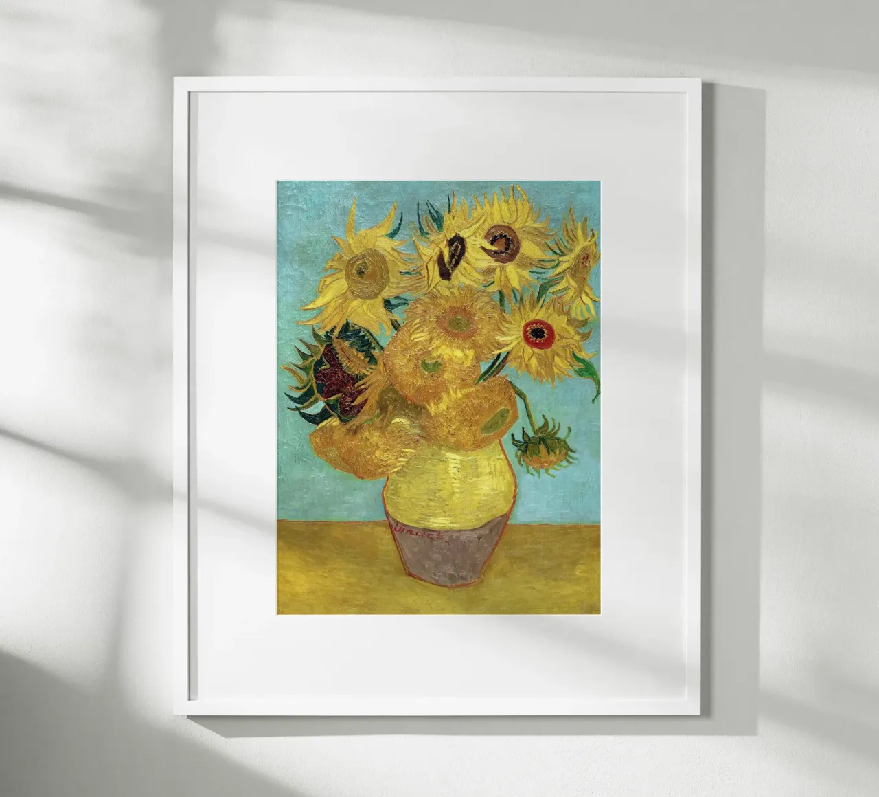 Girasoli poster con telaio in legno da Christopher Soto