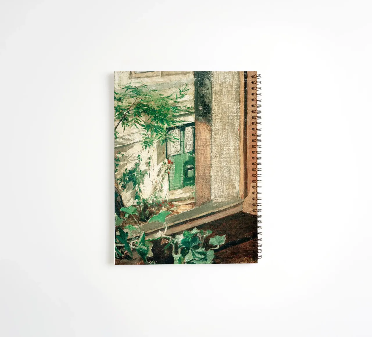 View from the studio window spiral notebook by Christopher Soto