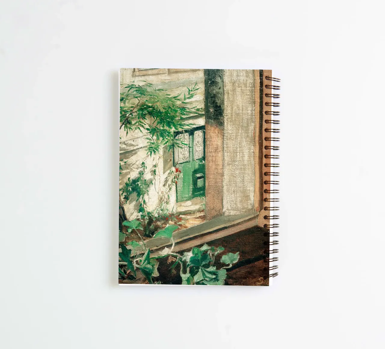 View from the studio window spiral notebook by Christopher Soto