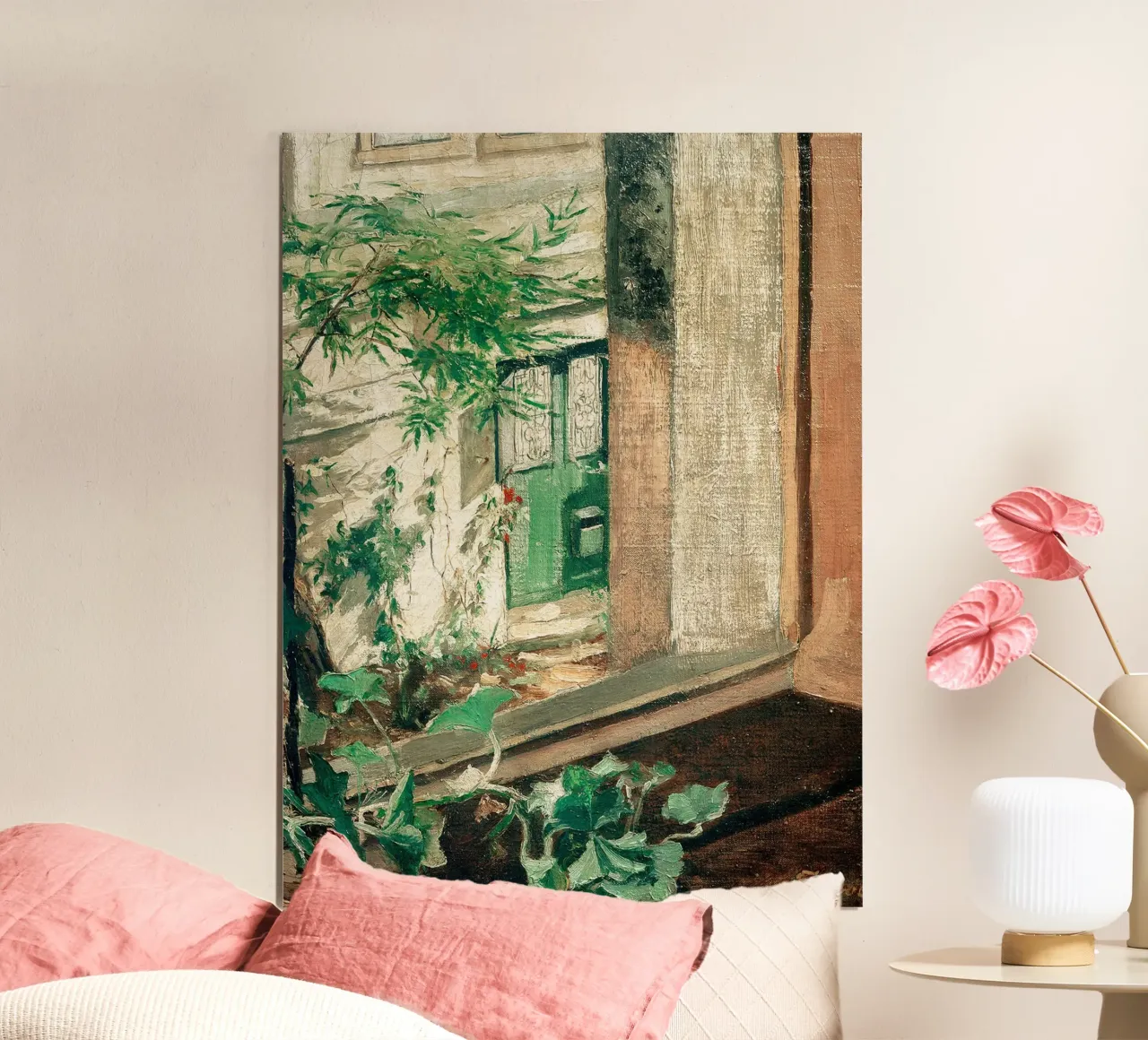 View from the studio window poster with plastic frame by Christopher Soto
