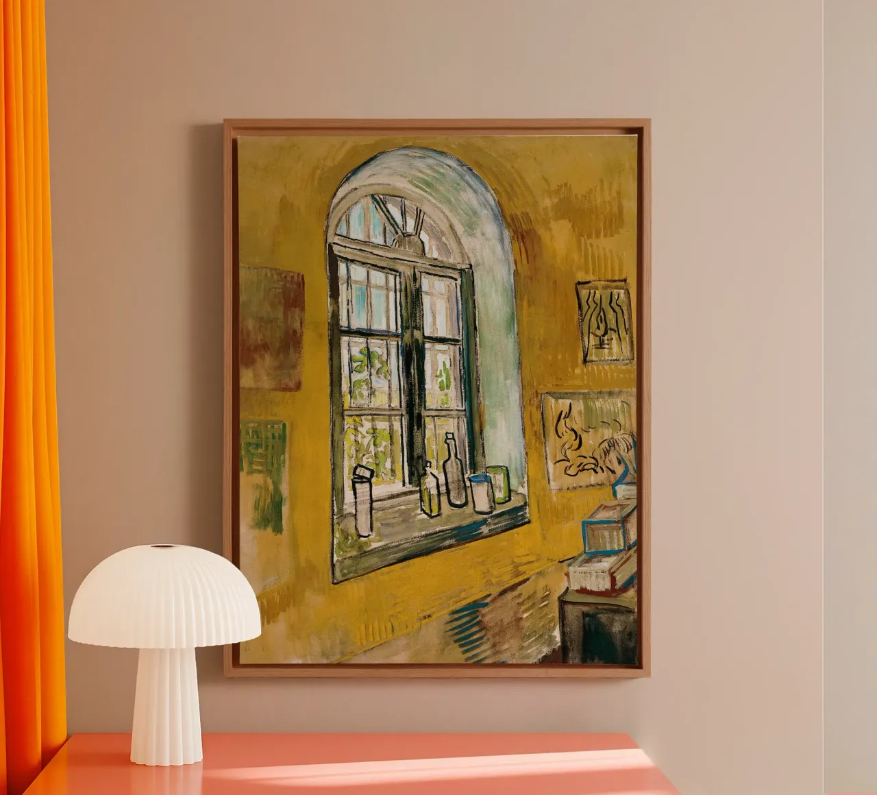 Window in the Studio canvas with Floater frame by Christopher Soto