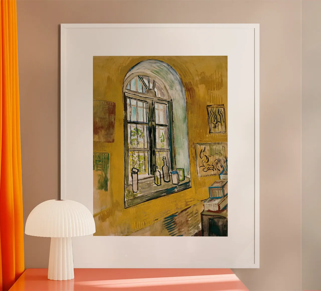 Fenêtre dans le studio poster de Christopher Soto