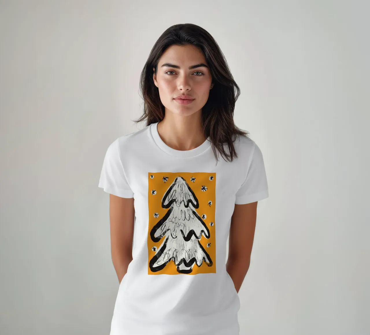 Christmas Tree (Yellow) camiseta de treechild