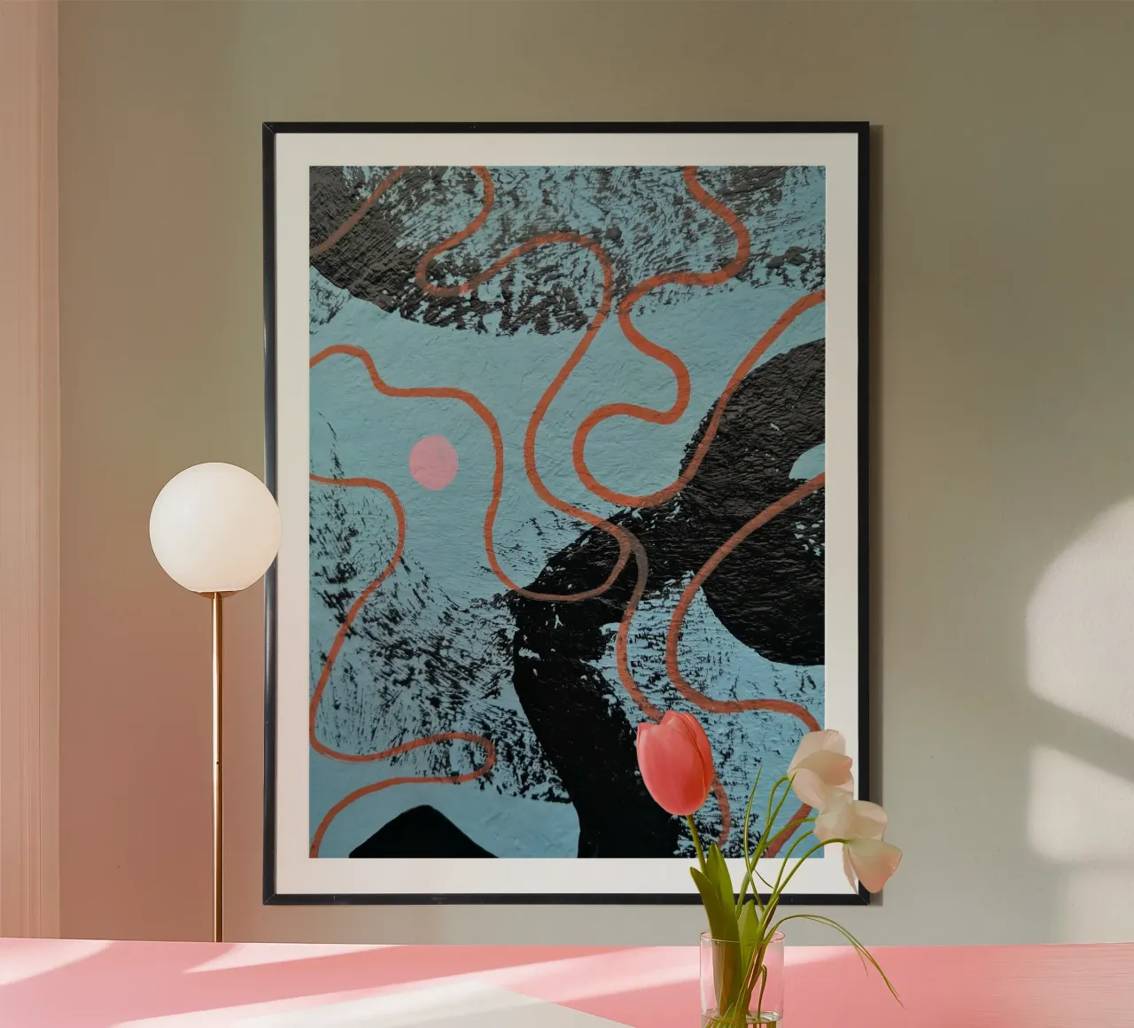 Excerpt poster con telaio in plastica da gtobonart