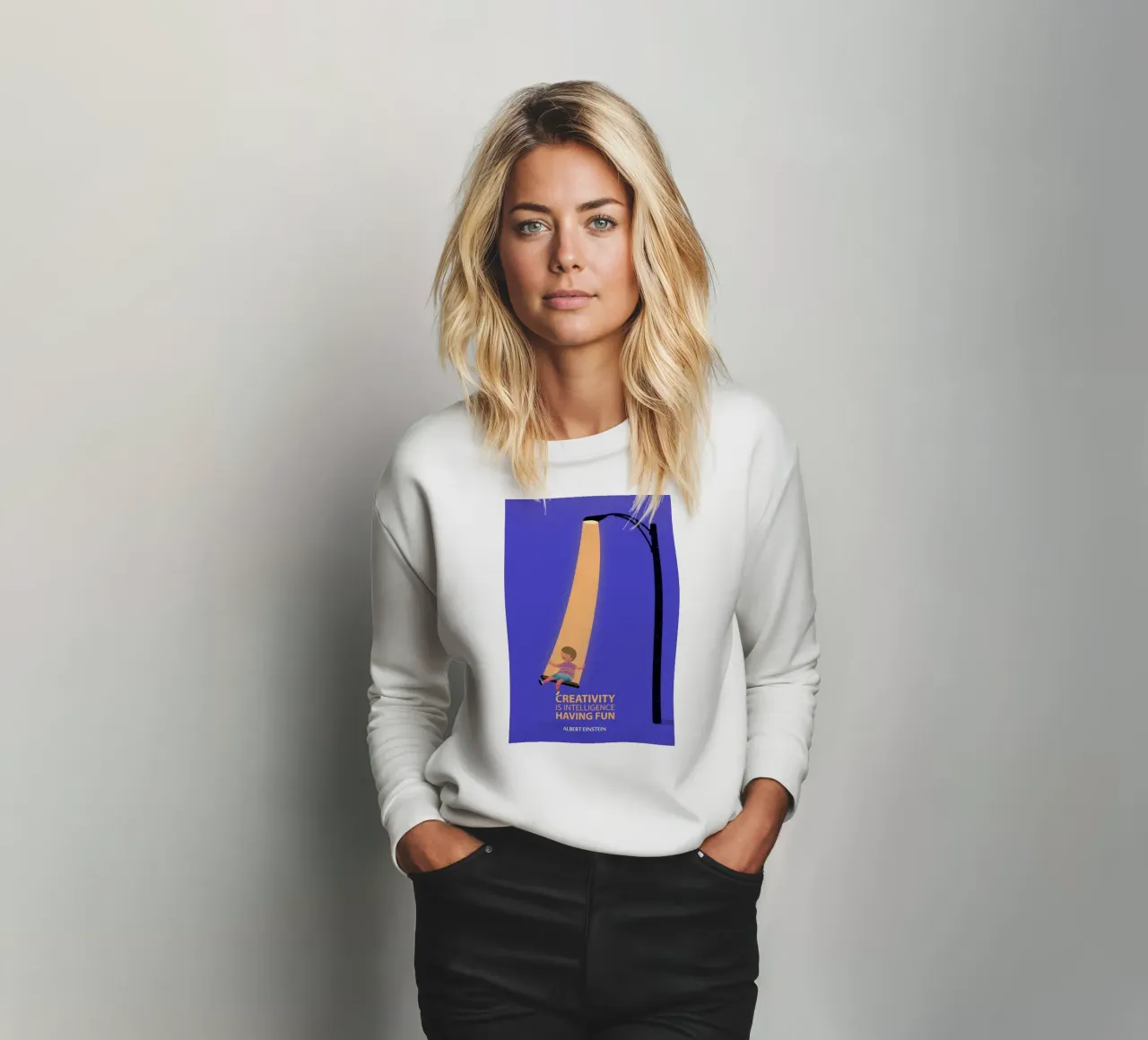 la creatività è intelligenza felpa da art quots shop