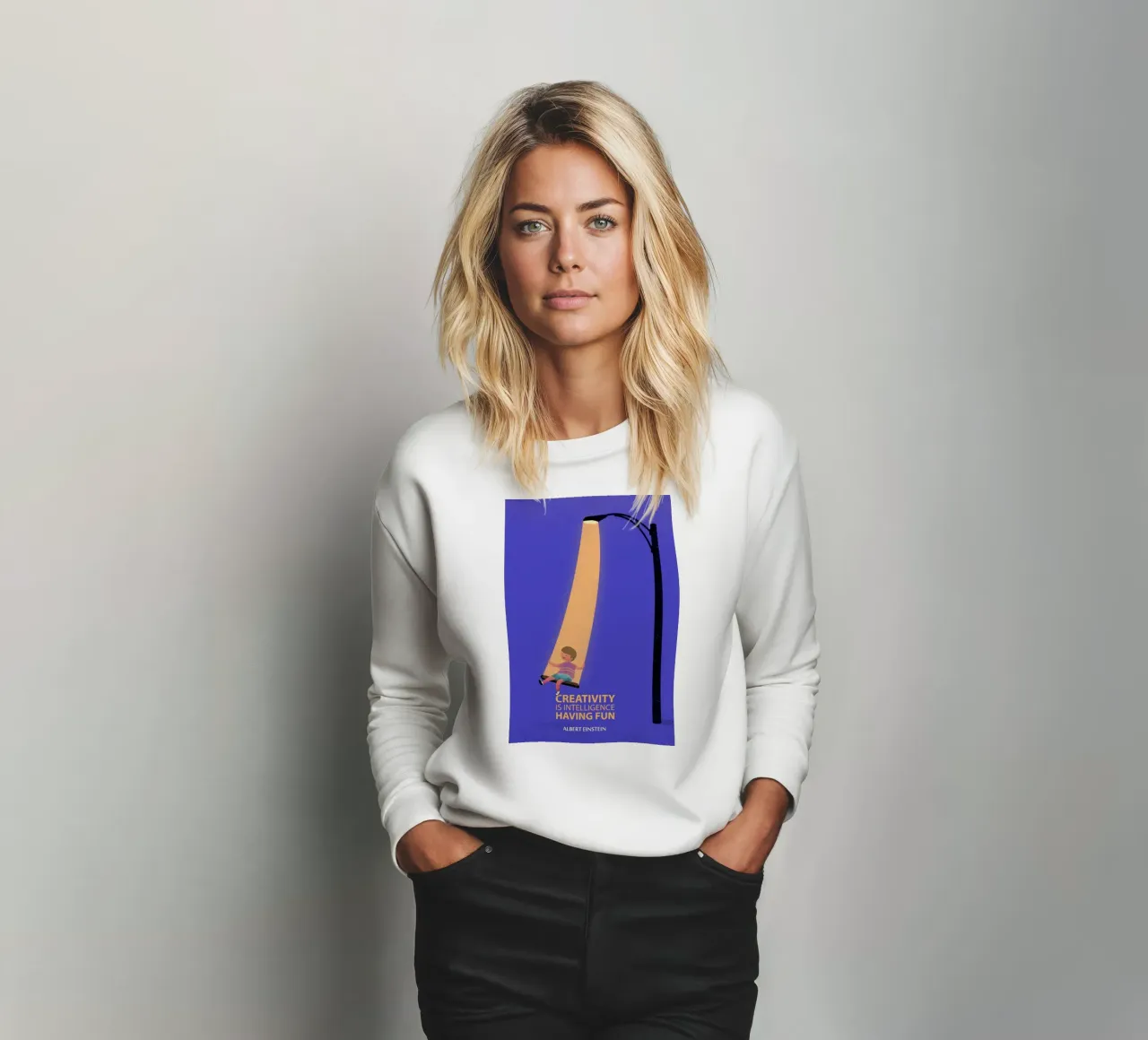 la creatività è intelligenza felpa da art quots shop