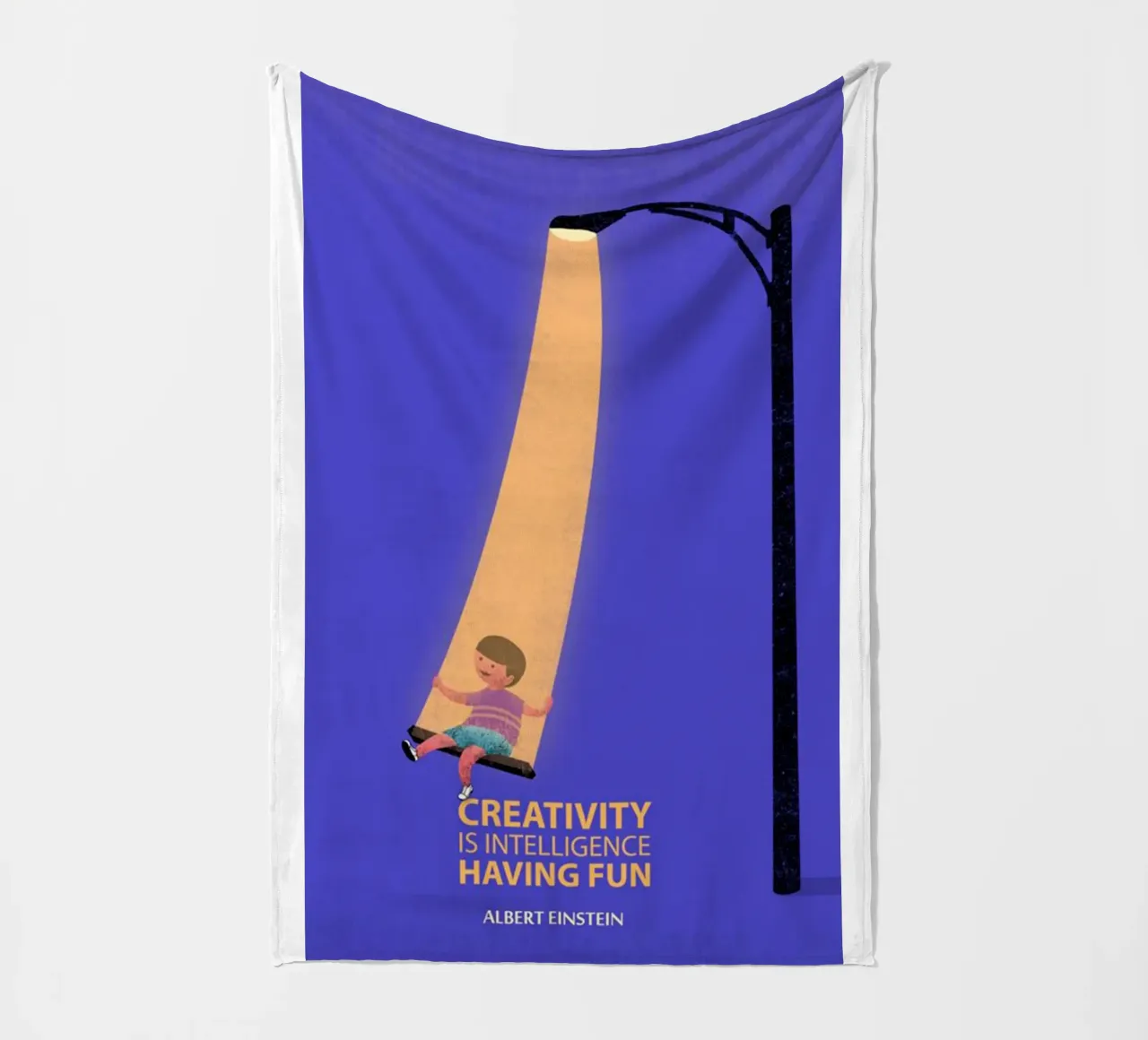 Kreativität ist Intelligenz Fleecedecke von art quots shop