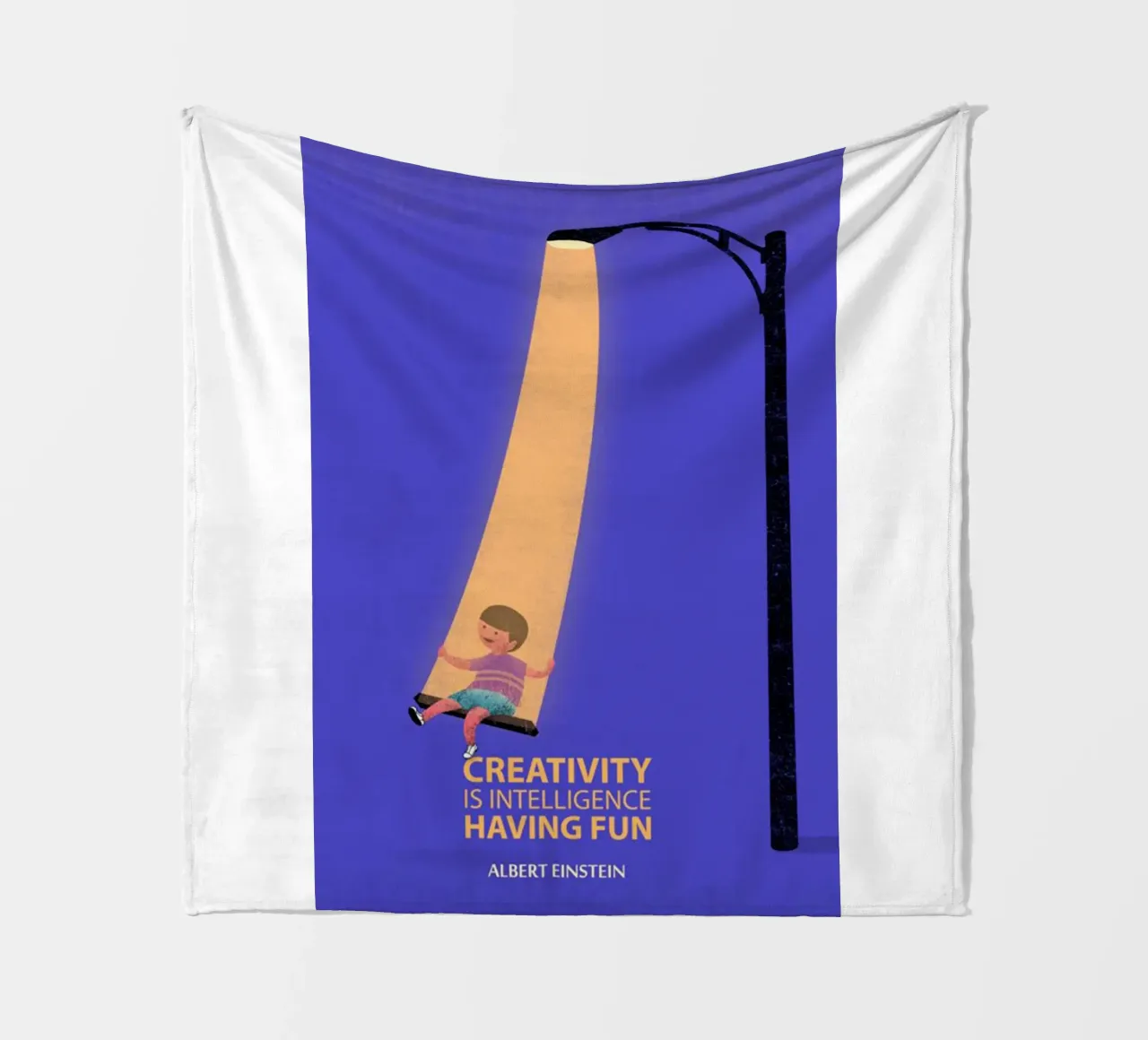 Kreativität ist Intelligenz Fleecedecke von art quots shop