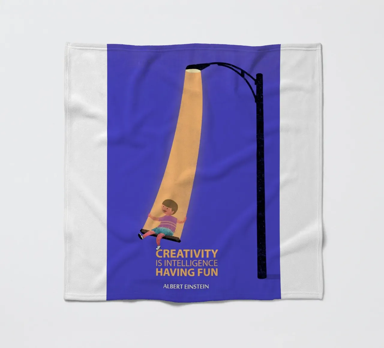 Kreativität ist Intelligenz Fleecedecke von art quots shop