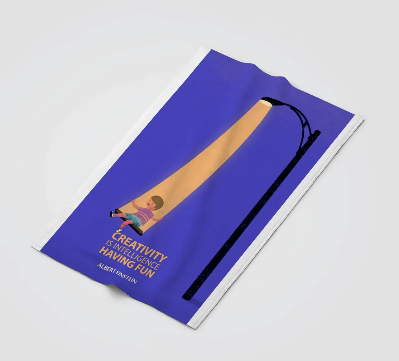 Kreativität ist Intelligenz Fleecedecke von art quots shop