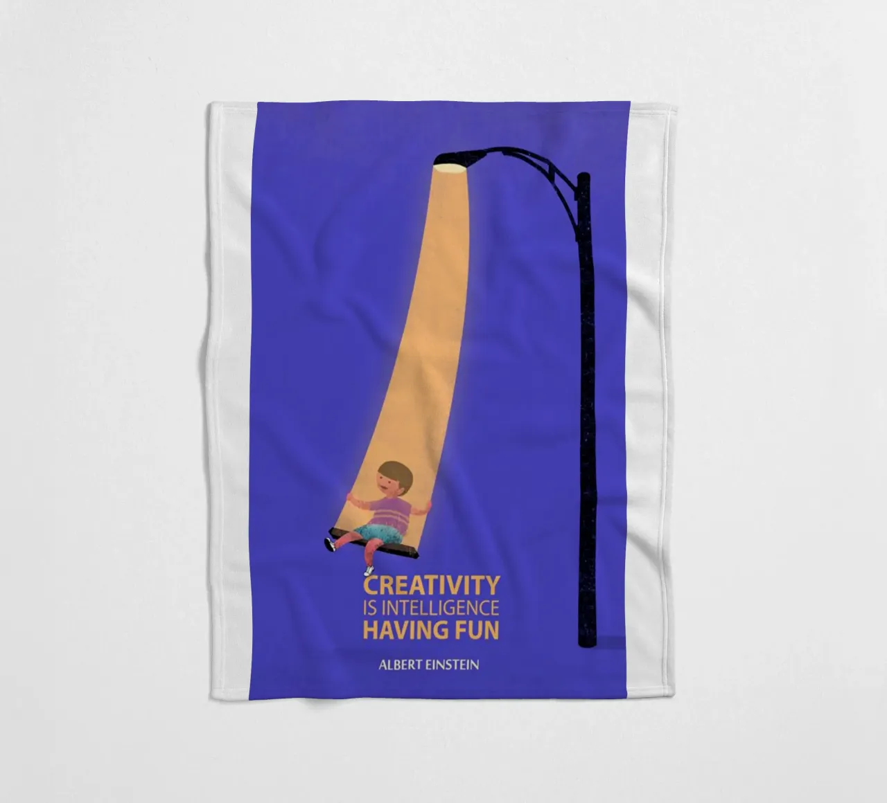 Kreativität ist Intelligenz Fleecedecke von art quots shop