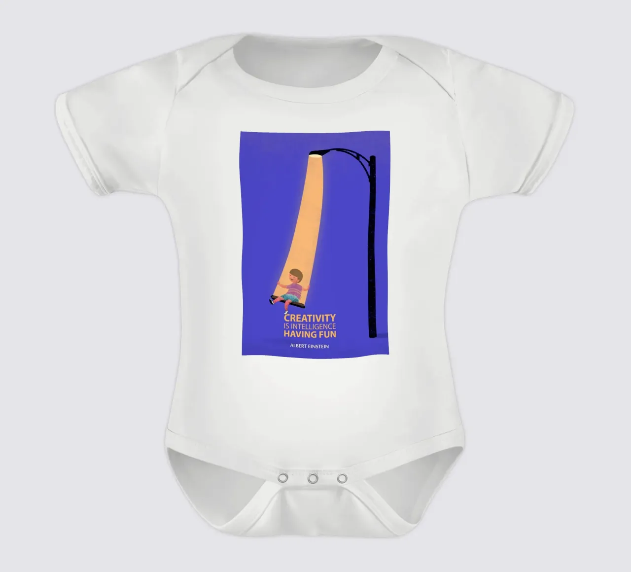 la créativité, c'est l'intelligence body bébé de art quots shop