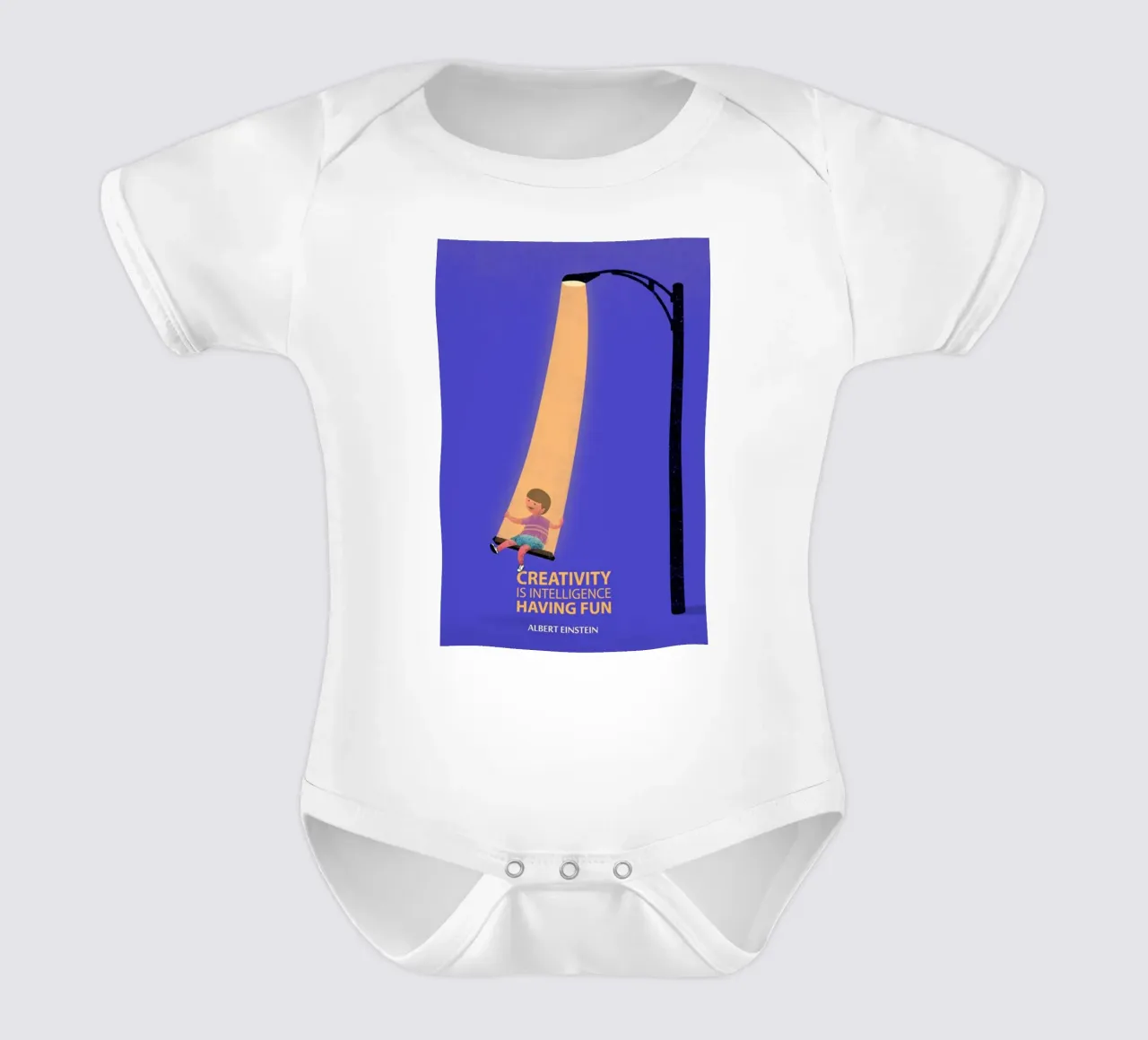 la créativité, c'est l'intelligence body bébé de art quots shop