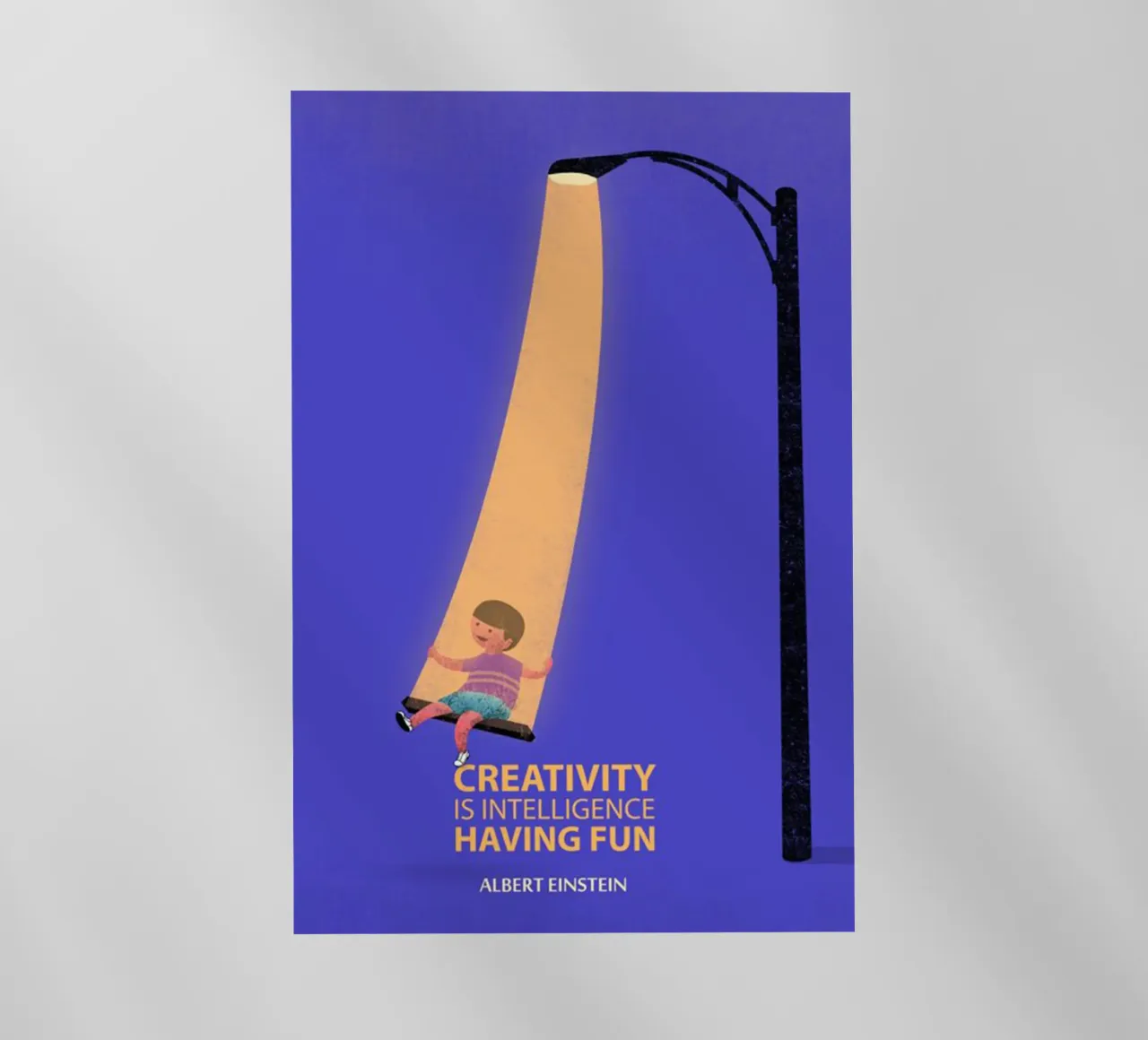 la creatività è intelligenza pellicola backlit da art quots shop