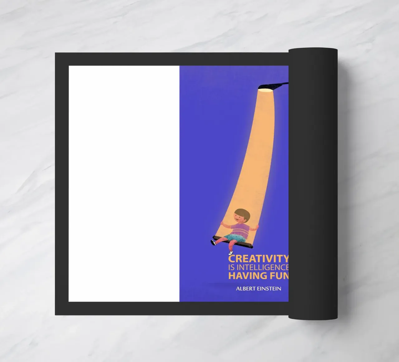 creativity is intelligence doormat by art quots shop