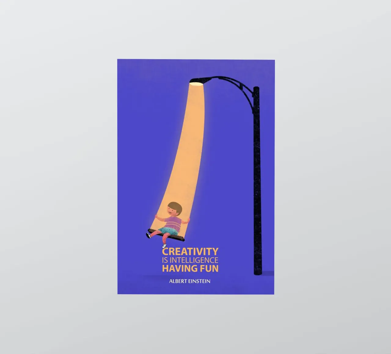 creativiteit is intelligentie sticker van art quots shop