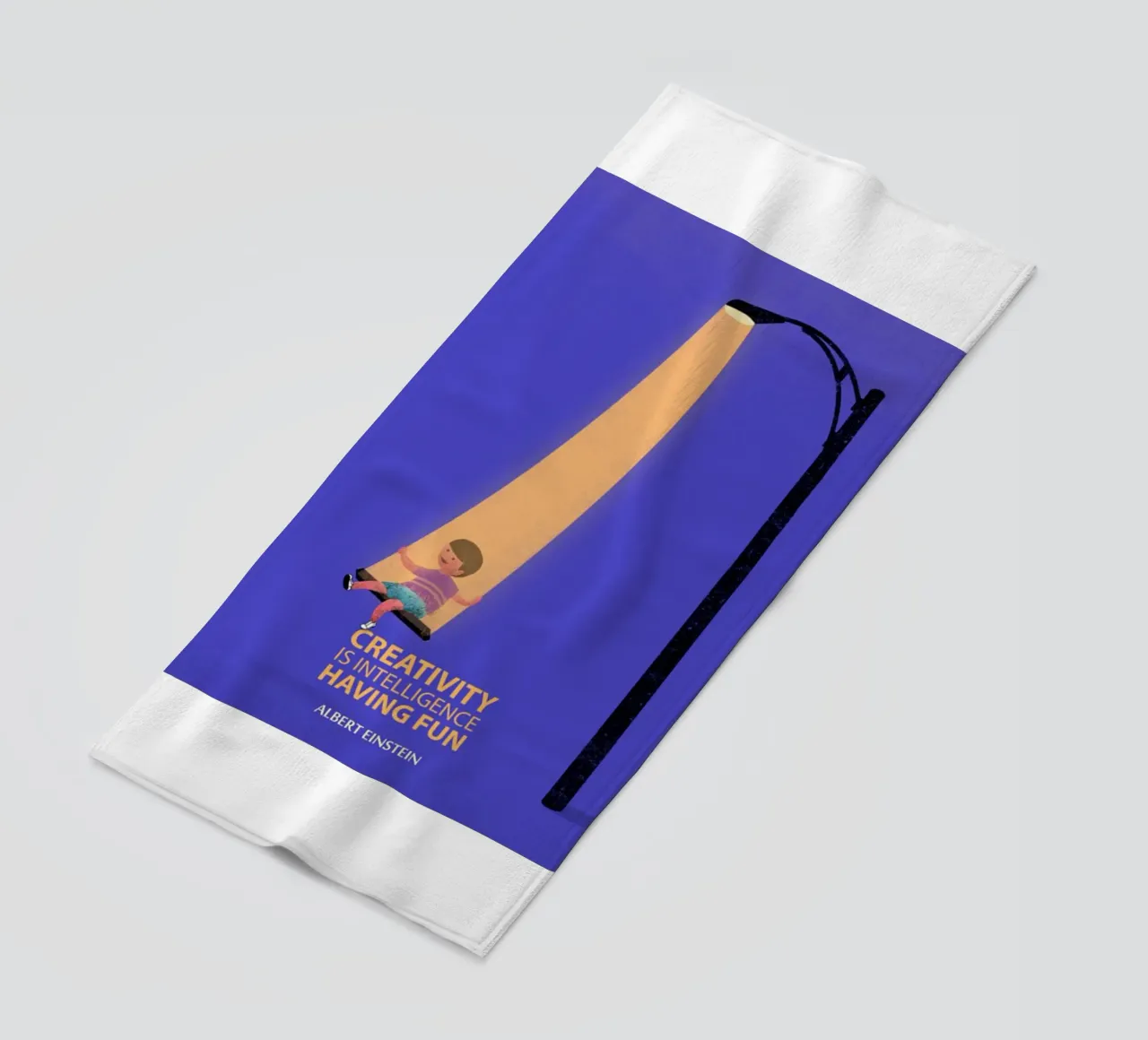 la creatività è intelligenza telo mare da art quots shop