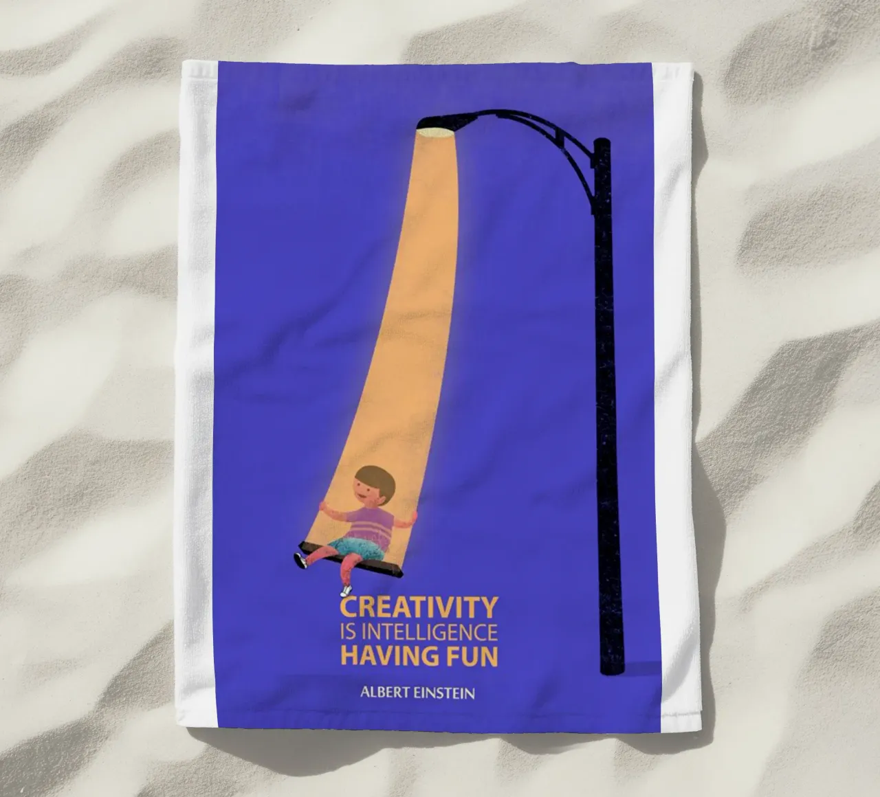 creativity is intelligence telo mare da art quots shop