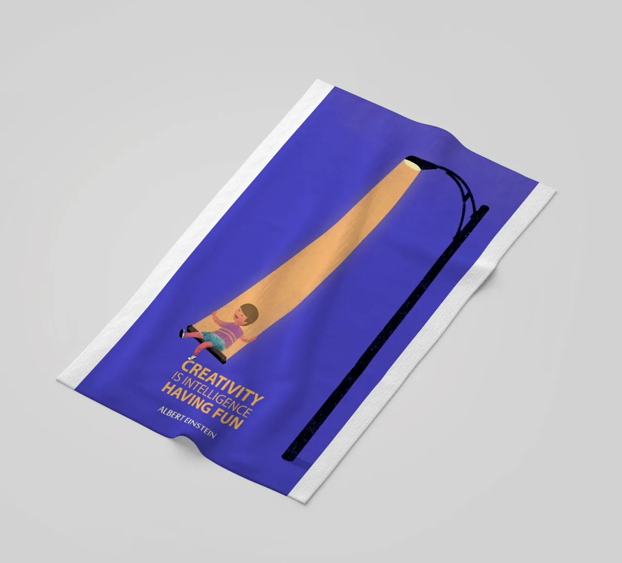 la creatività è intelligenza telo mare da art quots shop