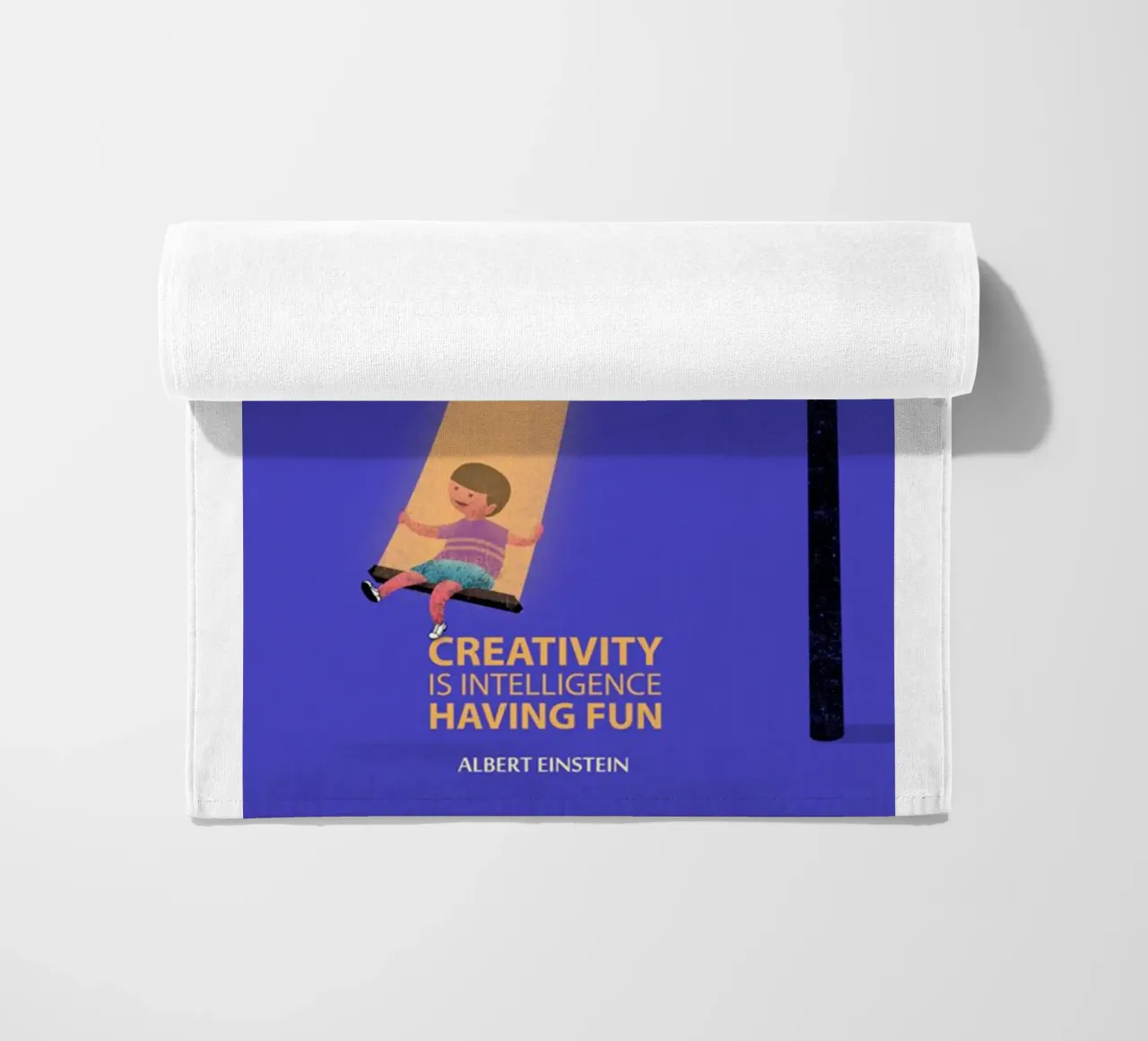 creativity is intelligence telo mare da art quots shop