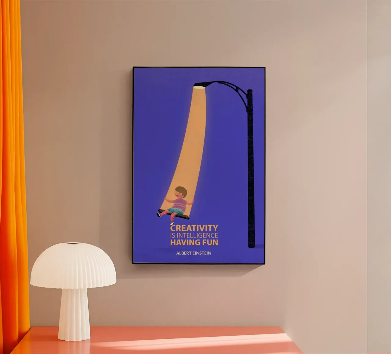 creativity is intelligence plexiglas de art quots shop