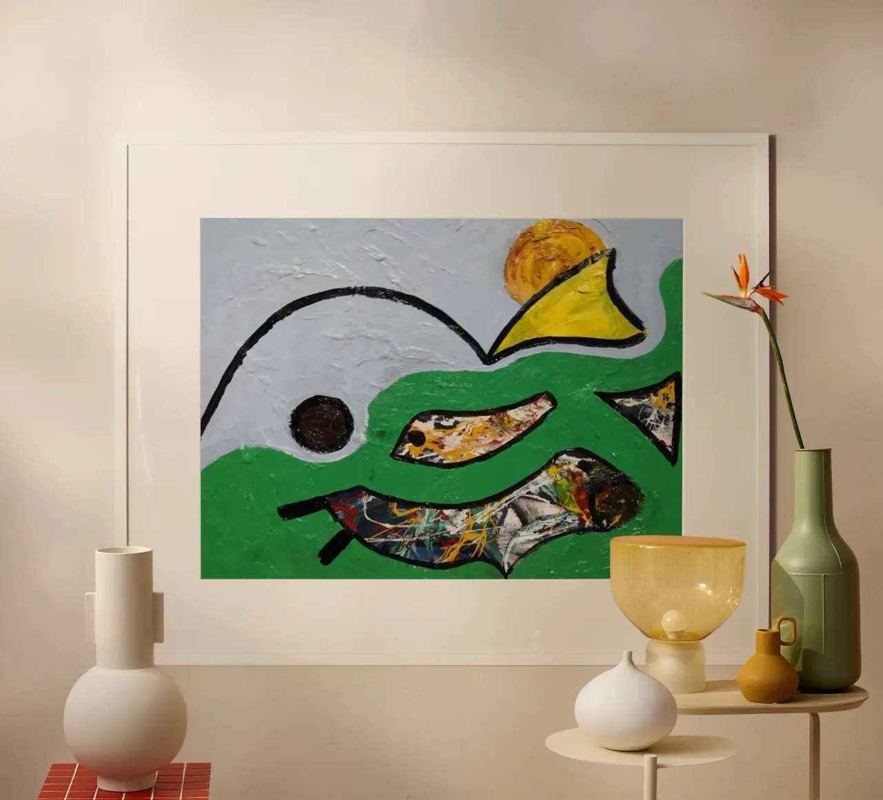 Creations poster con telaio in plastica da gtobonart