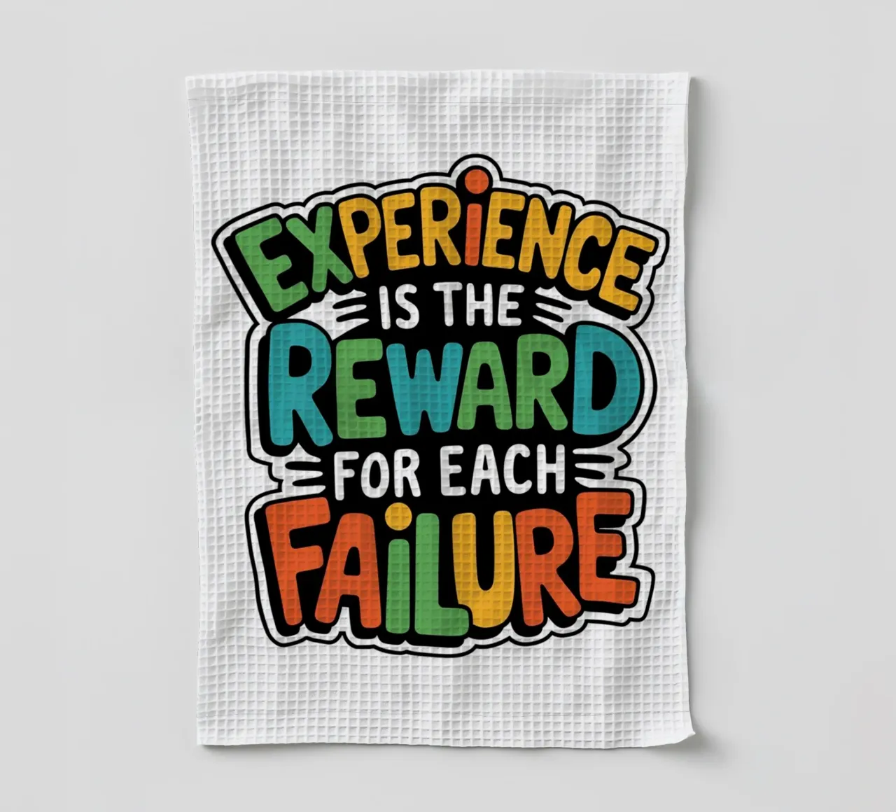 l'expérience est la récompense torchon de art quots shop