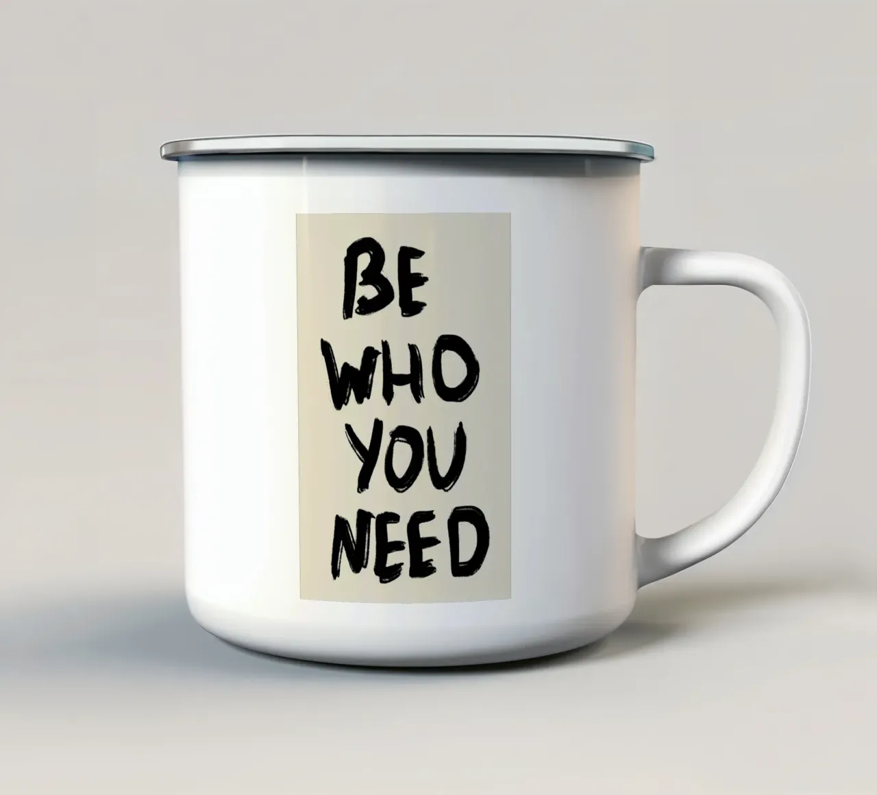 sii chi hai bisogno tazza in smalto da art quots shop