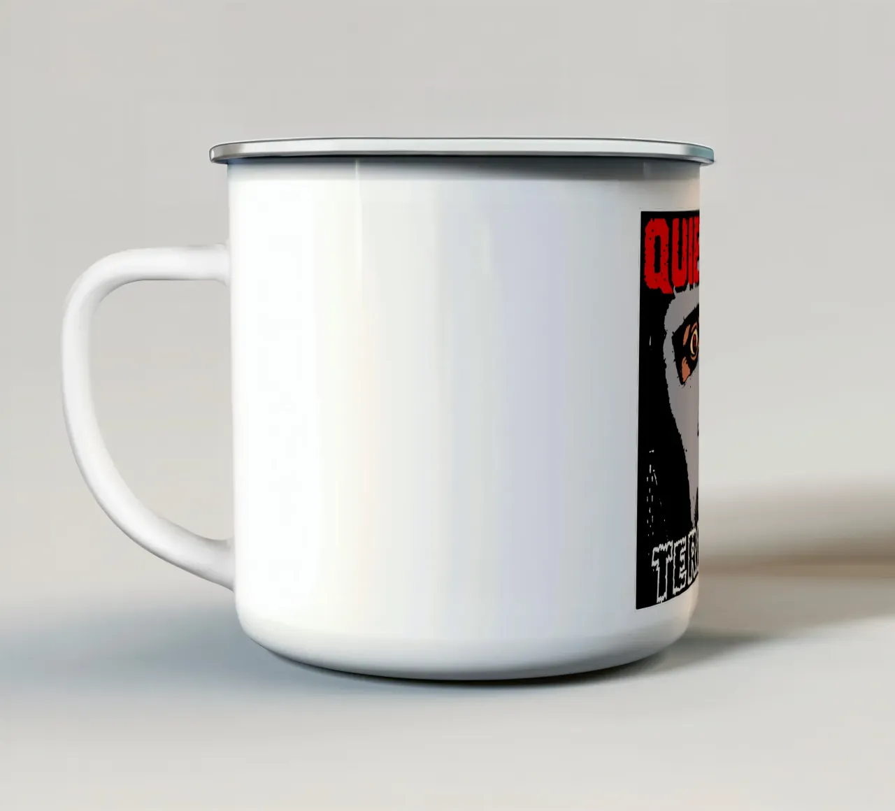 Maglietta essenziale Terrified In The Dark tazza in smalto da igoshartwrks
