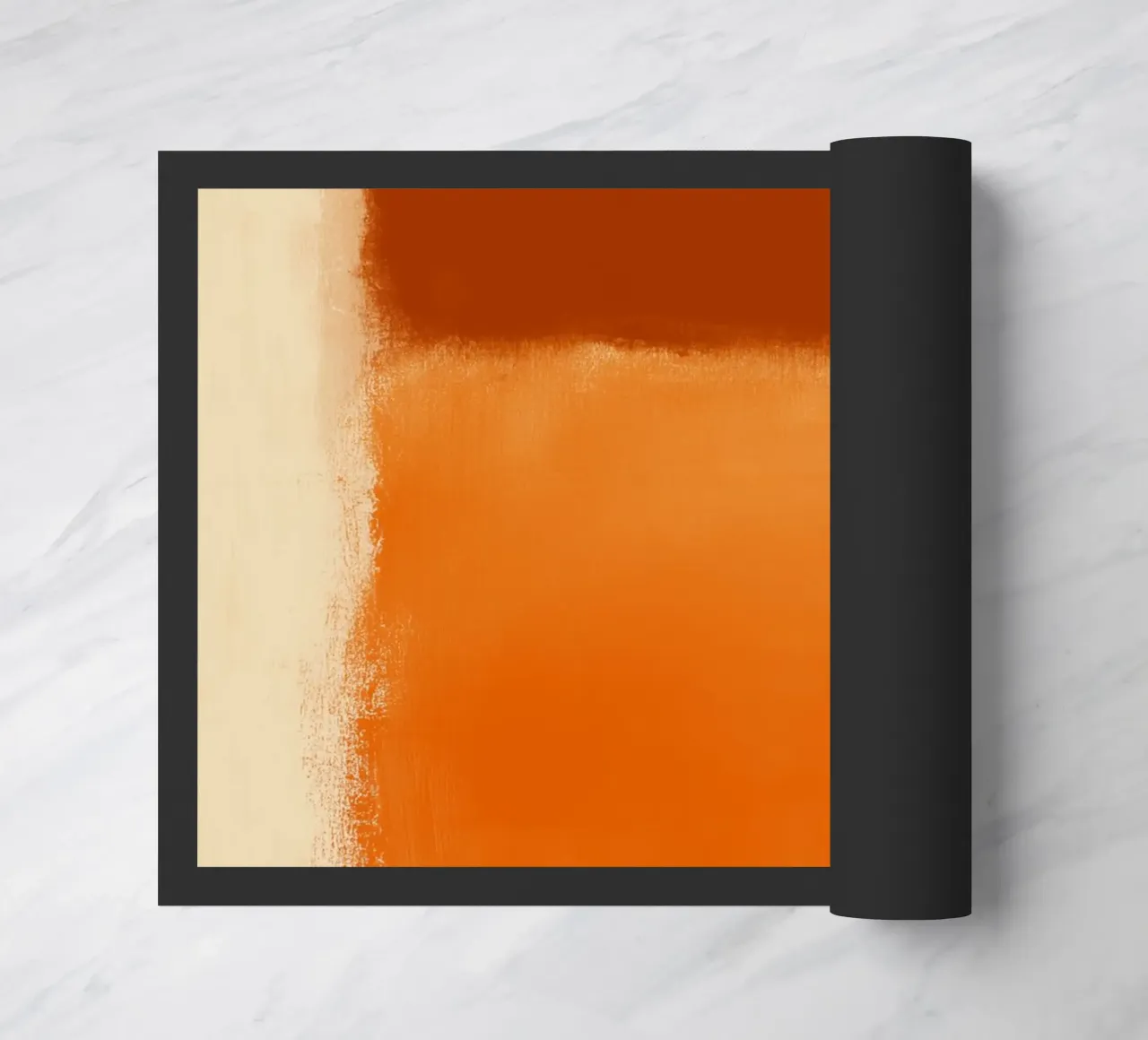 Harmonious colour fields doormat by Carinaprint