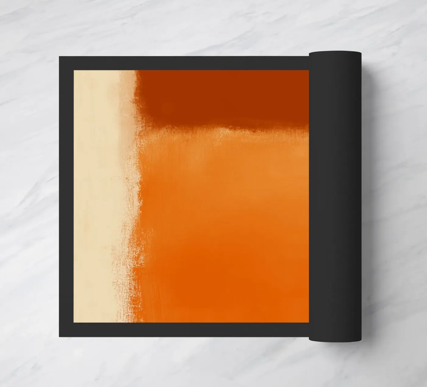 Harmonieuze kleurvlakken deurmat van Carinaprint