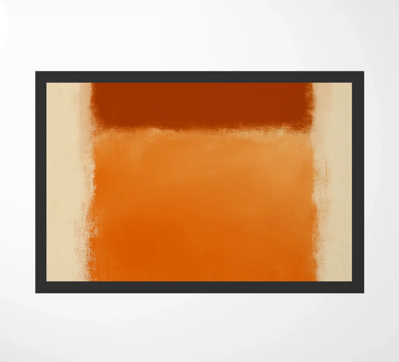 Harmonious colour fields doormat by Carinaprint