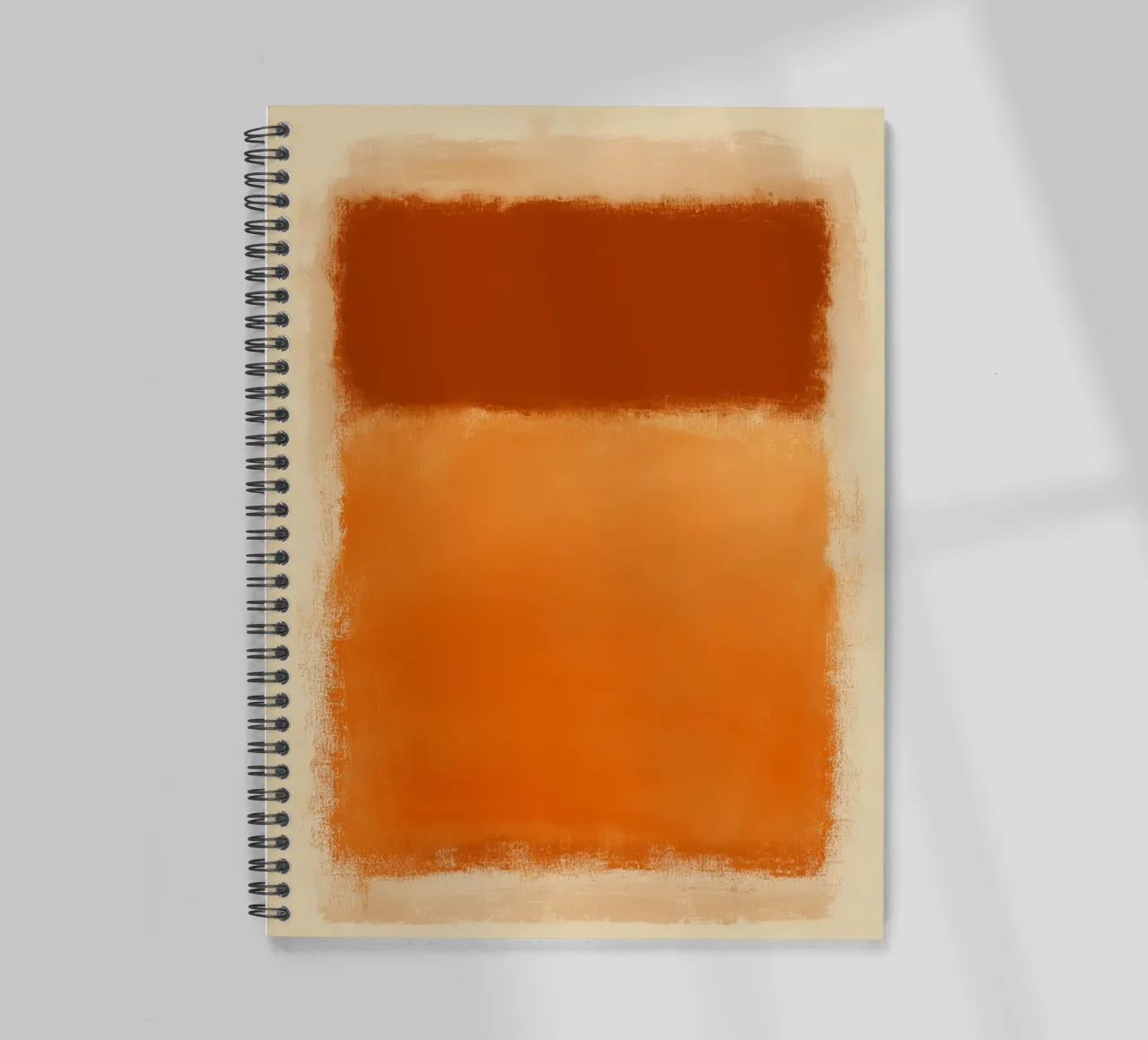 Harmonious colour fields spiral notebook by Carinaprint