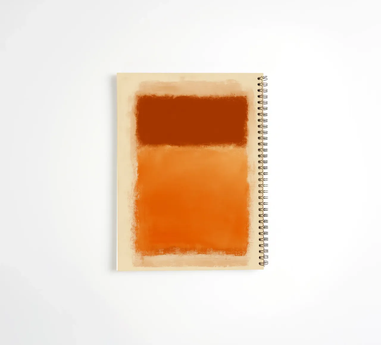 Harmonious colour fields spiral notebook by Carinaprint