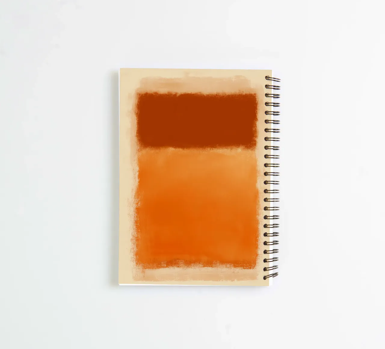 Harmonious colour fields spiral notebook by Carinaprint