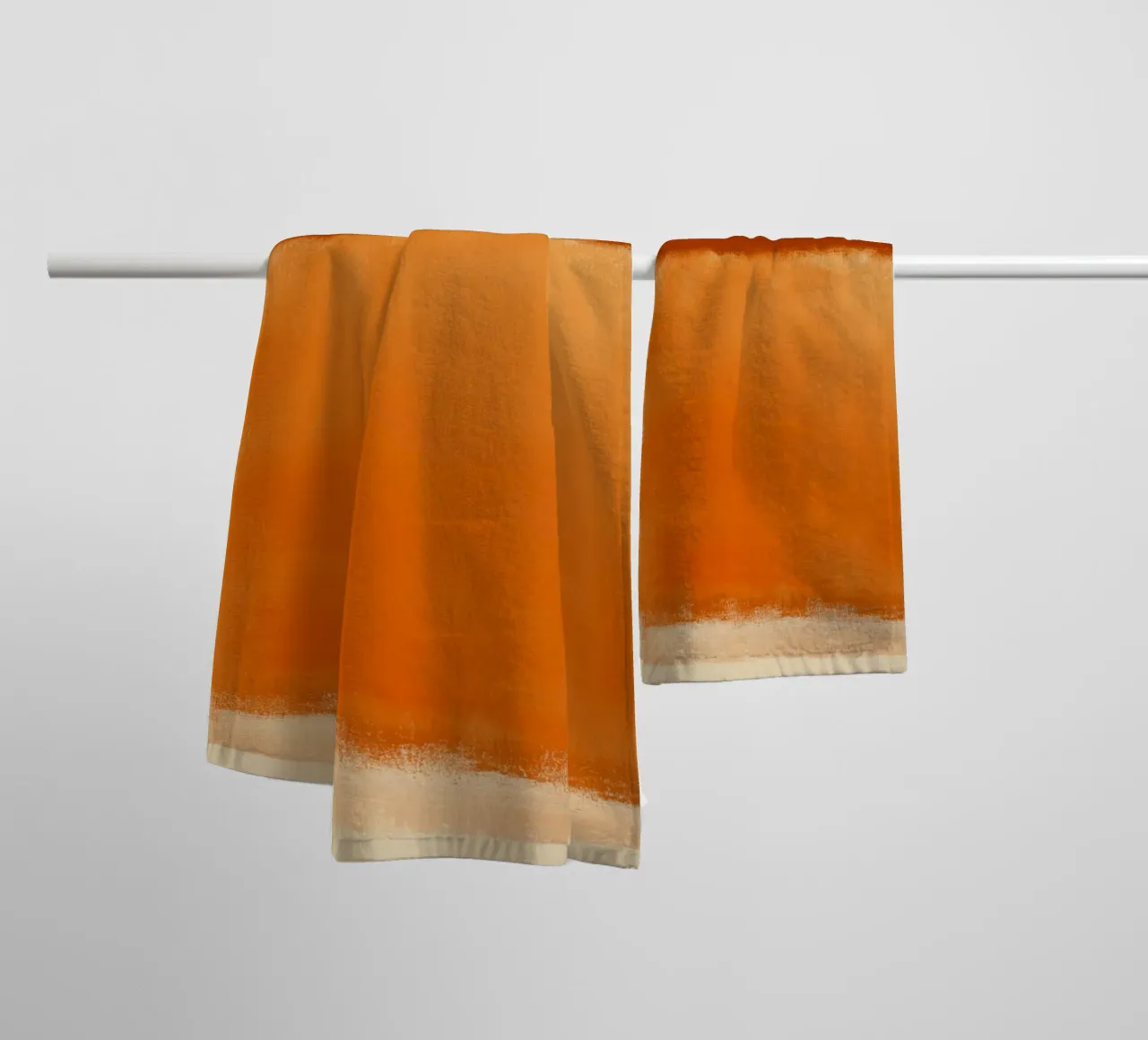 Harmonious colour fields towel by Carinaprint