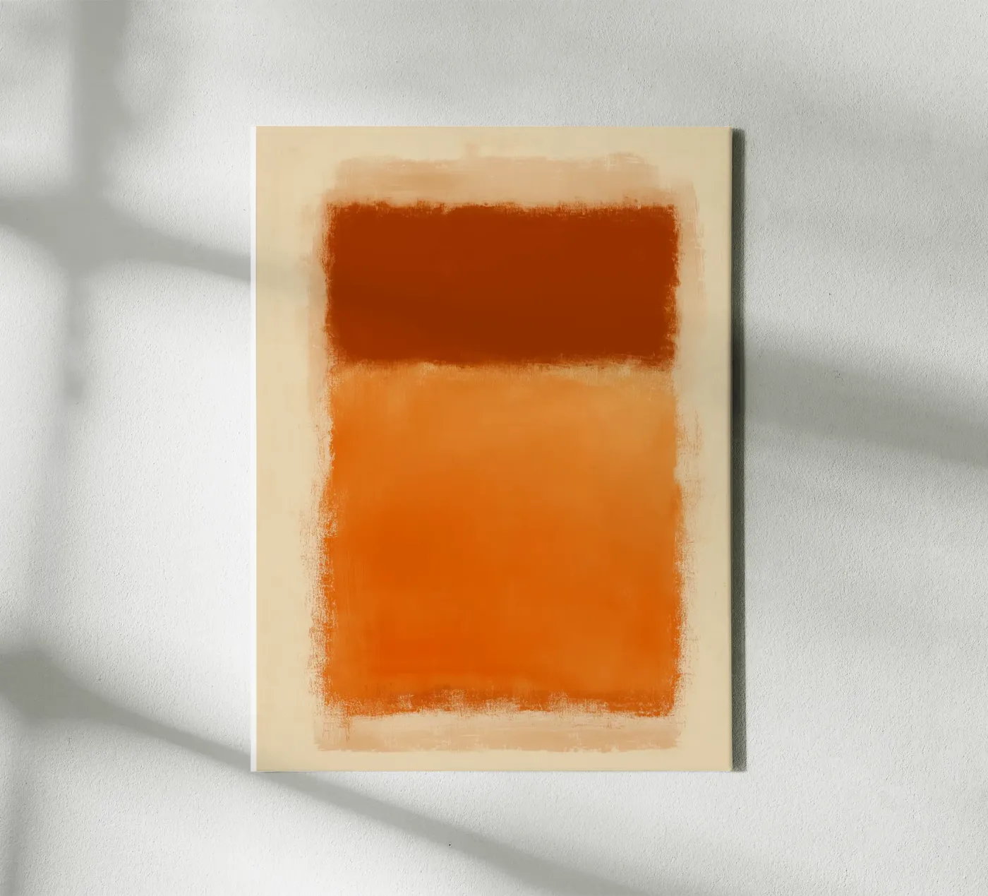 Harmonische Farbfelder Leinwand von Carinaprint