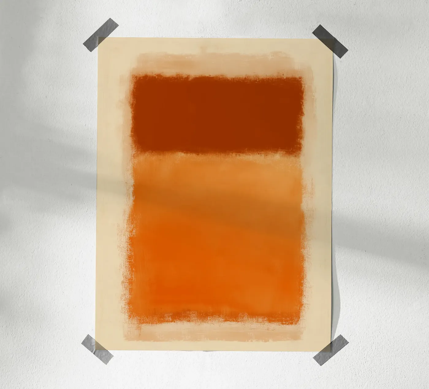 Harmonious colour fields poster by Carinaprint